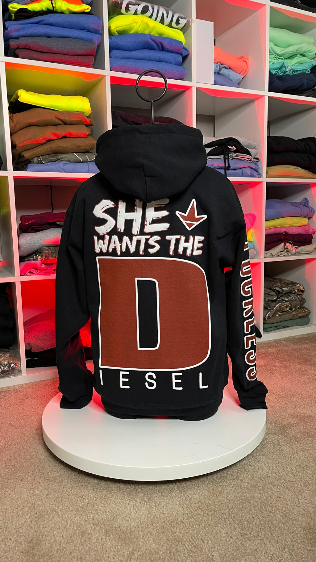 She Wants the “D” iesel Hoodie
