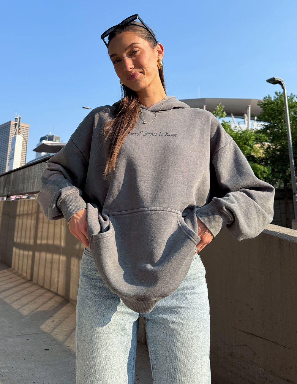 “Not Sorry” Jesus Is King Unisex Hoodie