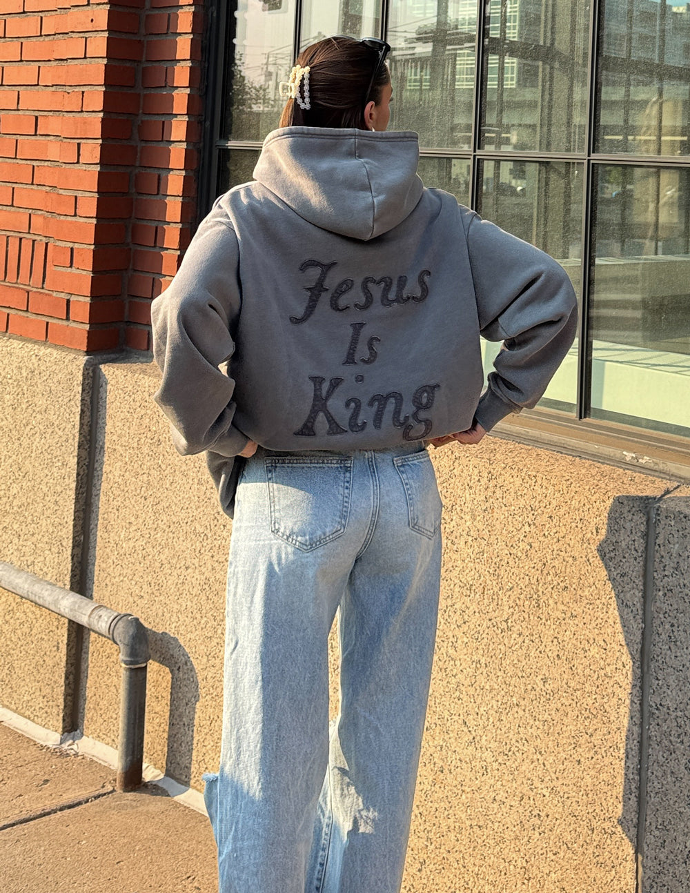 “Not Sorry” Jesus Is King Unisex Hoodie