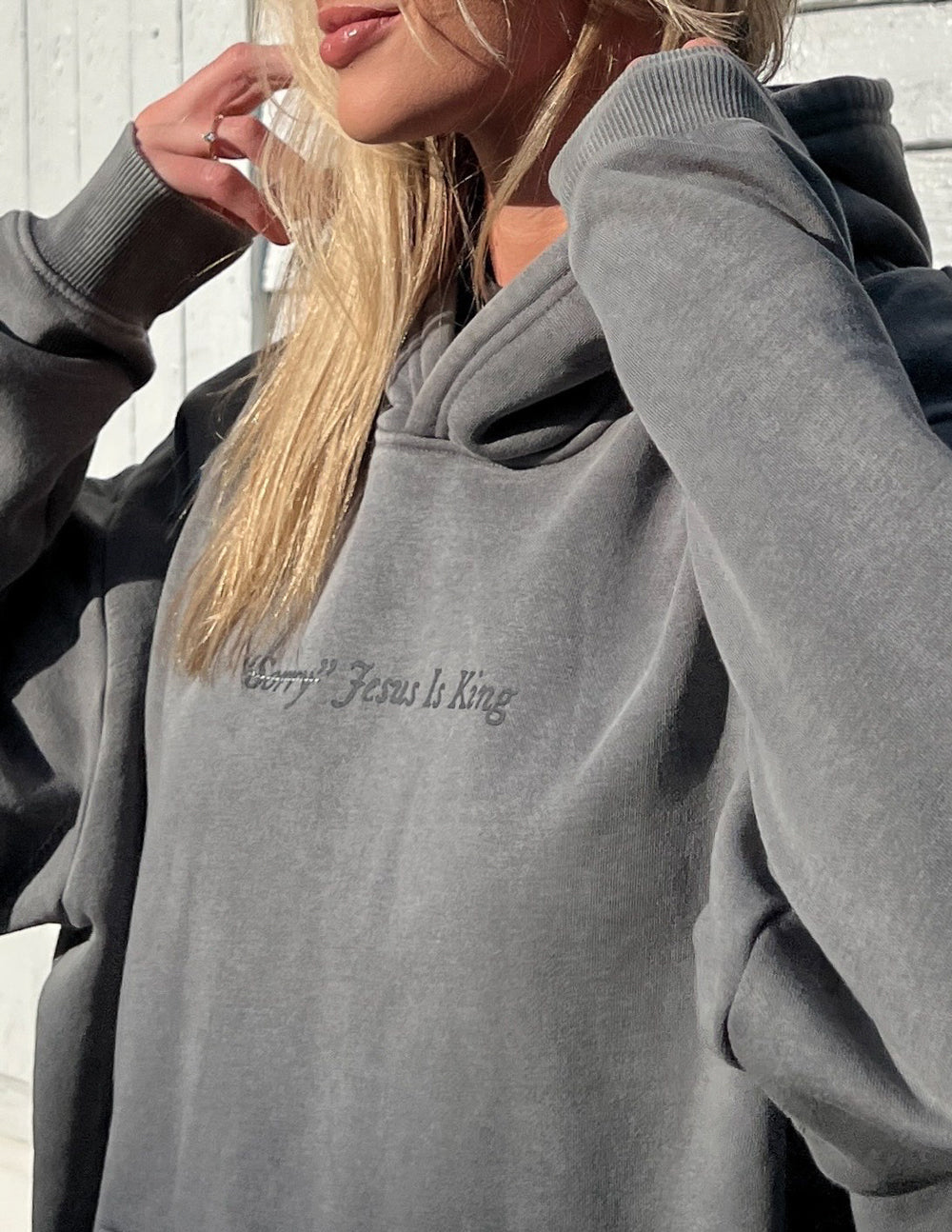 “Not Sorry” Jesus Is King Unisex Hoodie