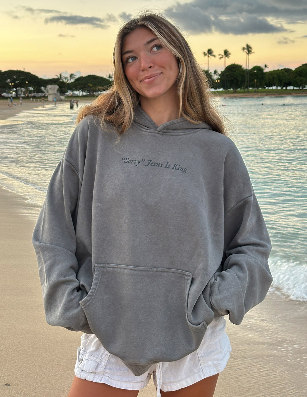 “Not Sorry” Jesus Is King Unisex Hoodie
