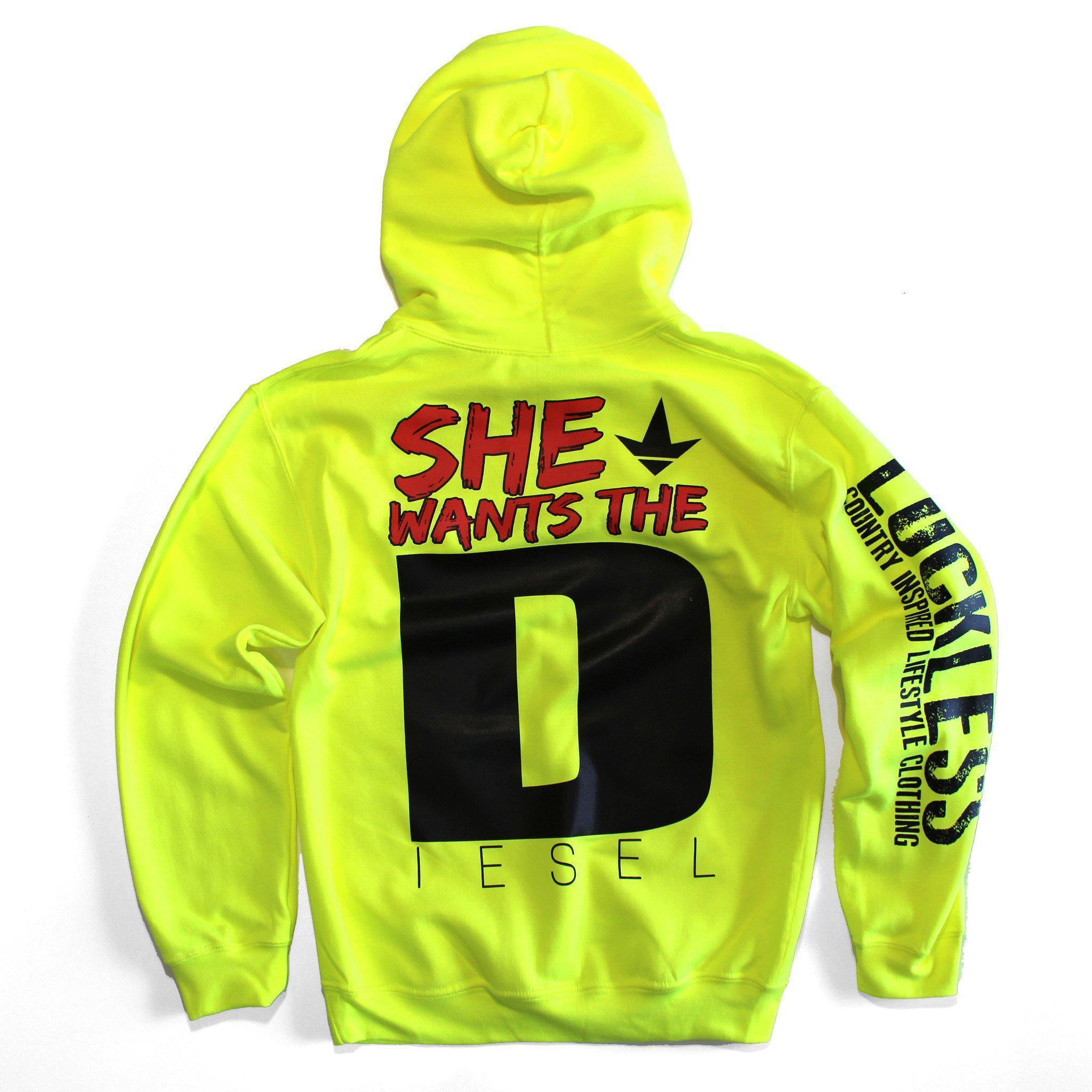 She Wants the “D” iesel Hoodie