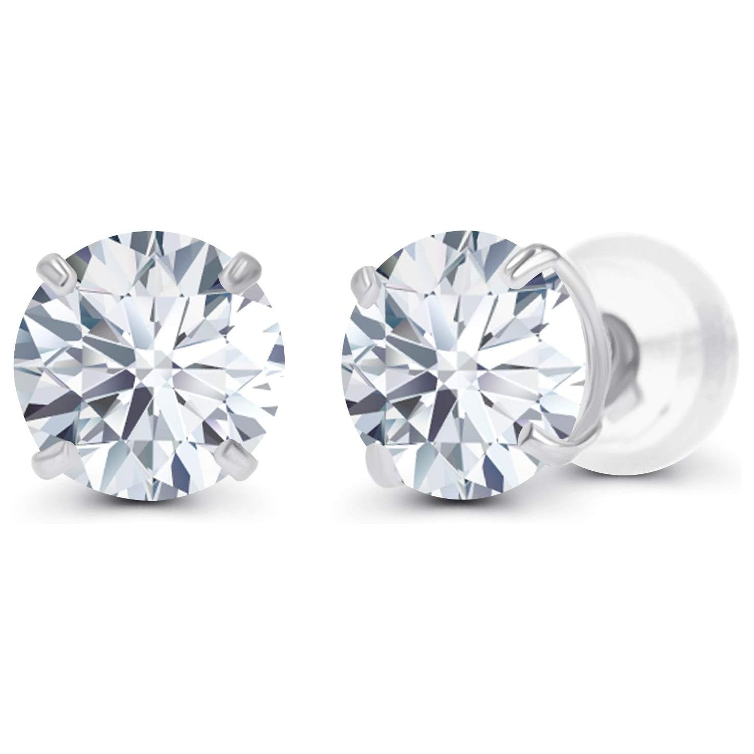 Certified Lab Grown Diamond Stud Earrings Earrings 1.50 CTW