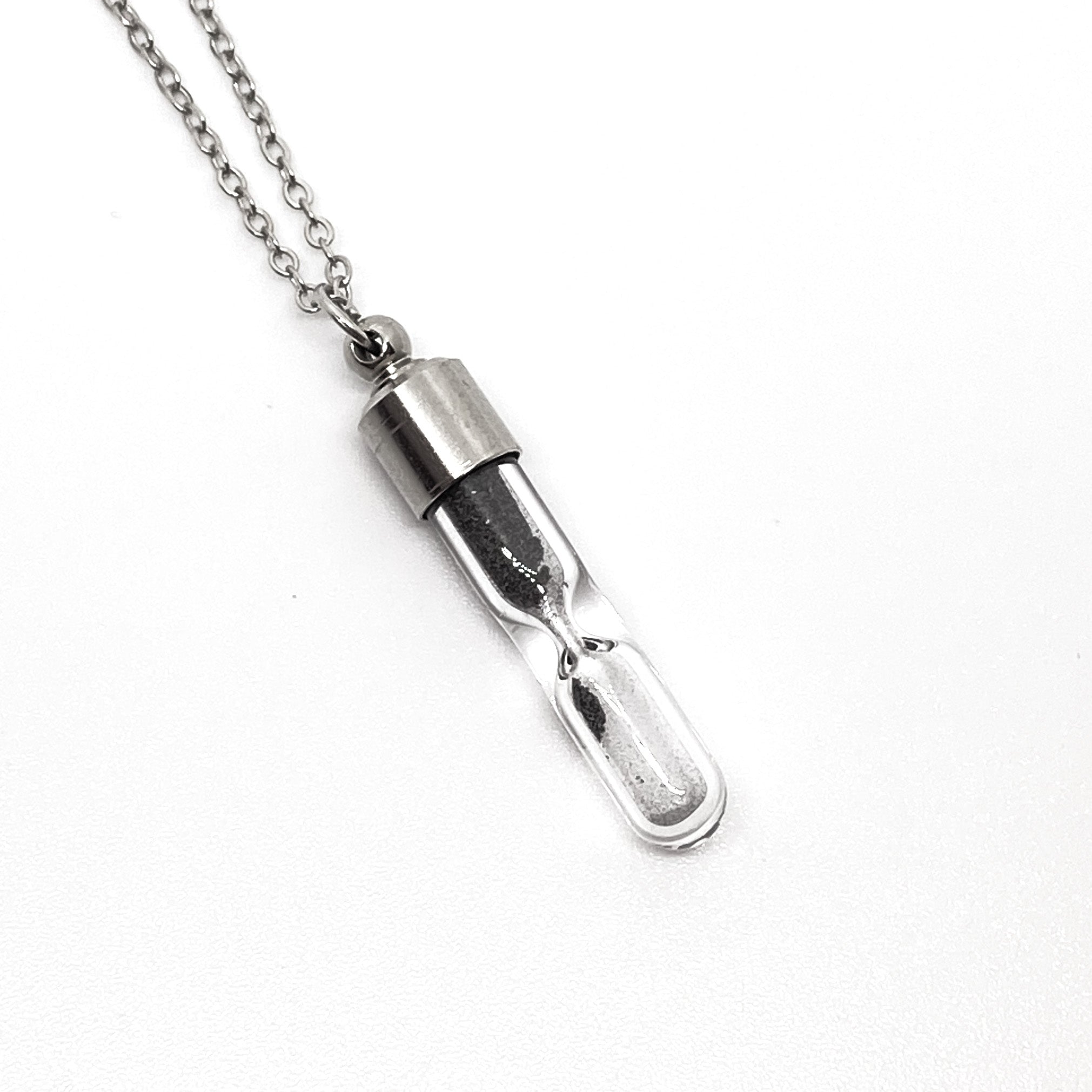 Meteorite Hourglass Necklace