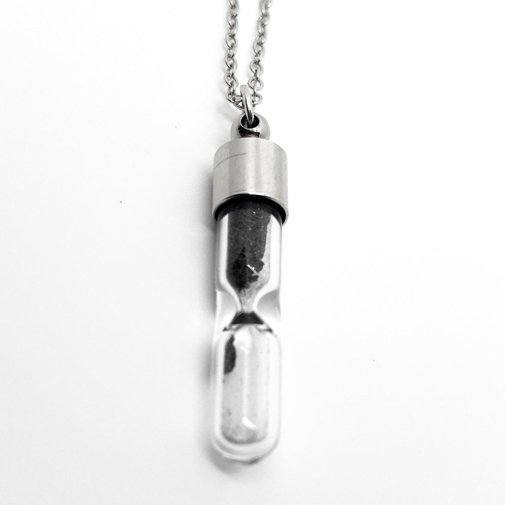Meteorite Hourglass Necklace