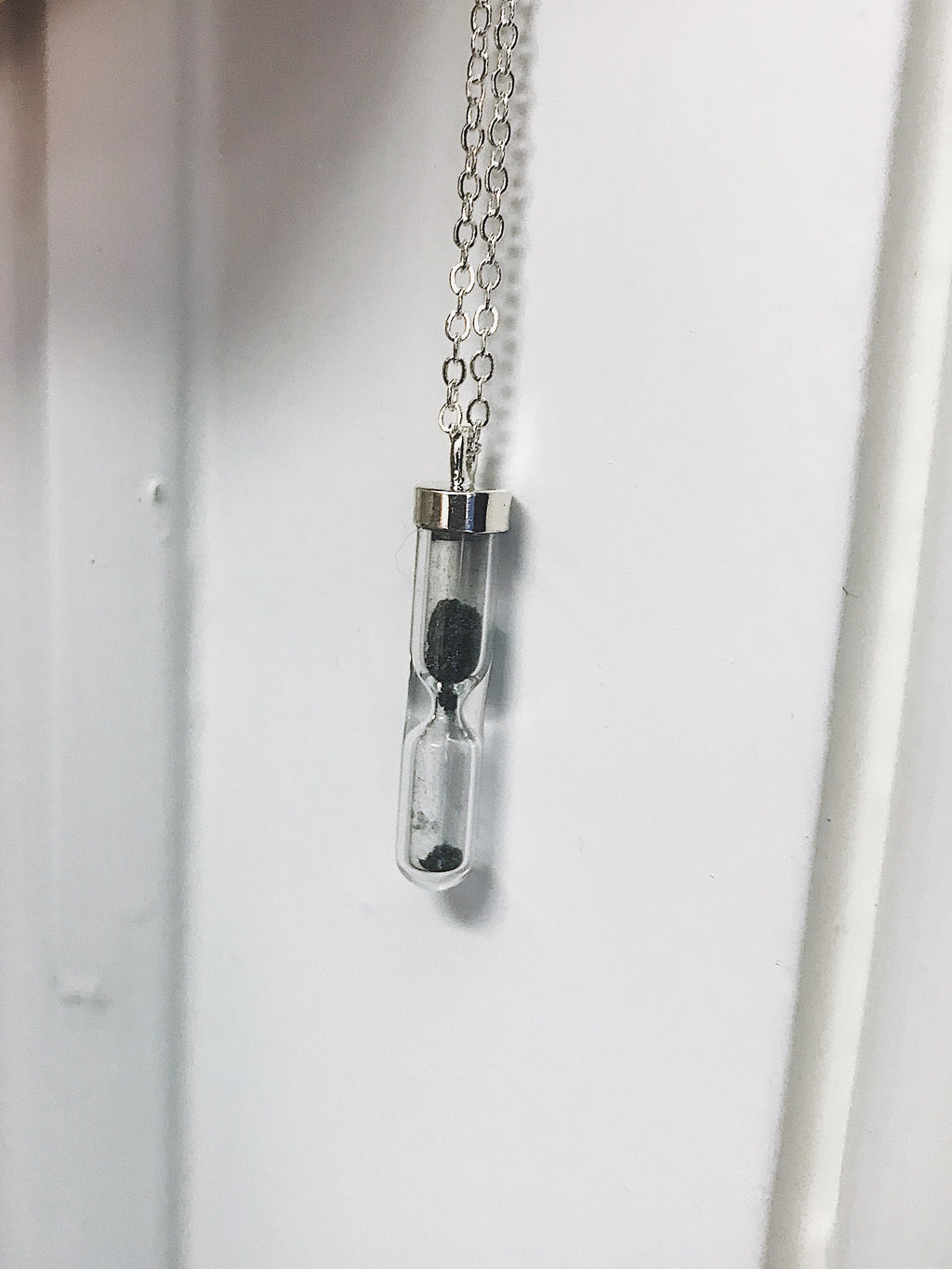 Meteorite Hourglass Necklace